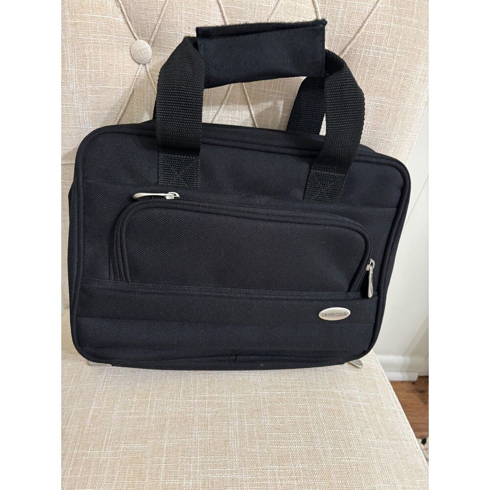 Pierre Cardin Badanco #54 Vintage 90s Black Nylon Overnight Travel Bag 13X9